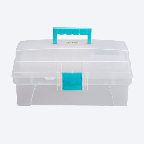 Caja de Herramientas 14" con Tapa Organizadora Vanity Natural - Turquesa / Rimax - imagen 1