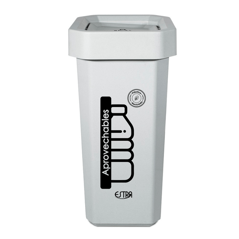 Papelera Ecobin Vaivén 10 Litros Blanco Aprovechable / Estra - imagen 1