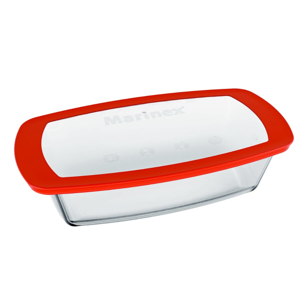 Refractaria Rectangular 1.5 Litros con Tapa Plástica / Marinex - imagen 1
