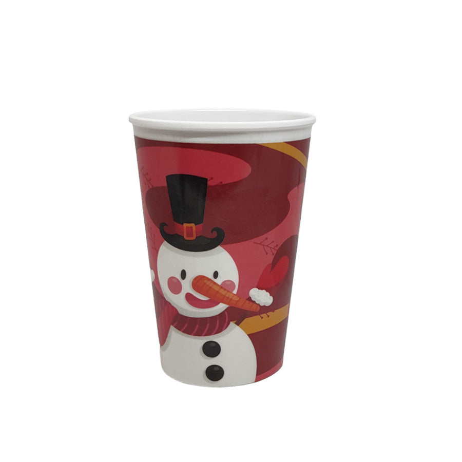 Vaso en Melamina Diseño Muñecos de Nieve - imagen 1