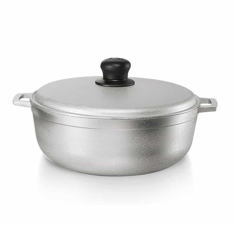 Caldero Aluminio Fundido con Tapa Natural 36 cm / Imusa - imagen 1