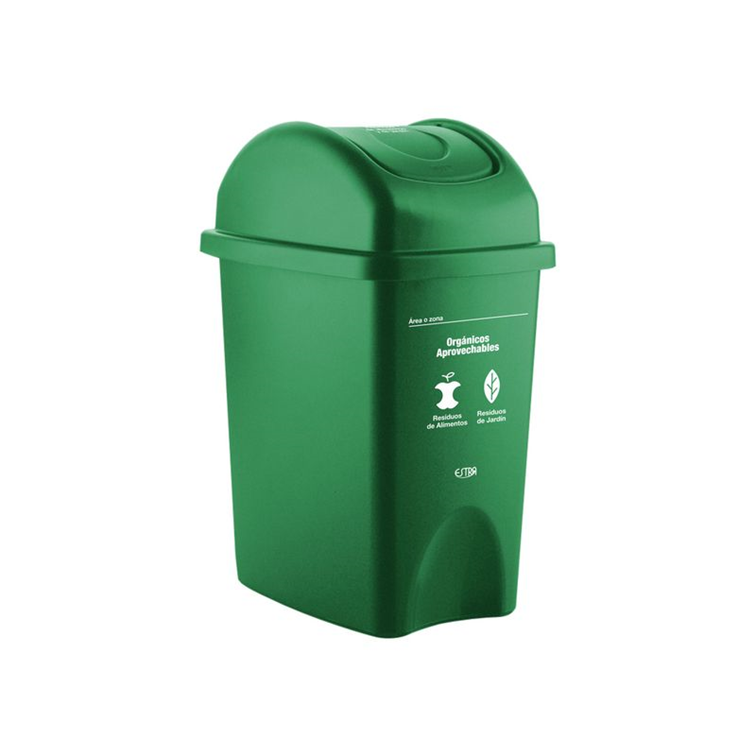Papelera Clásica Vaivén 10 Litros Verde / Estra - imagen 1