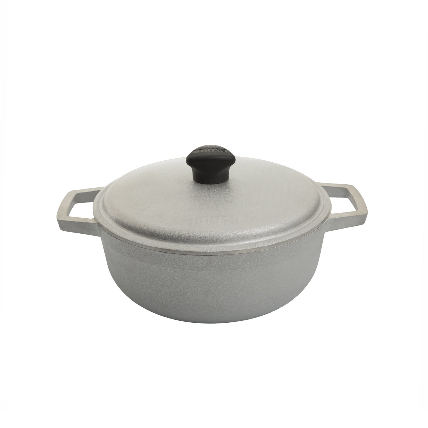 Caldero Aluminio Fundido con Tapa Natural 22 cm / Imusa - imagen 1