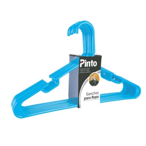 Gancho Para Ropa X 10 Unidades Azul Turquesa / Fuller - imagen 1