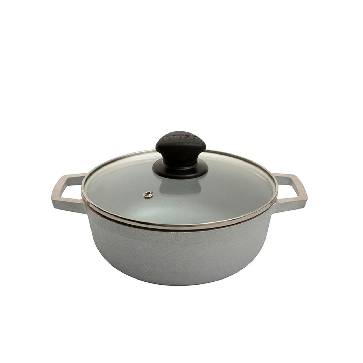 Caldero Aluminio Fundido 18 cm con Tapa de Vidrio / Imusa - imagen 1