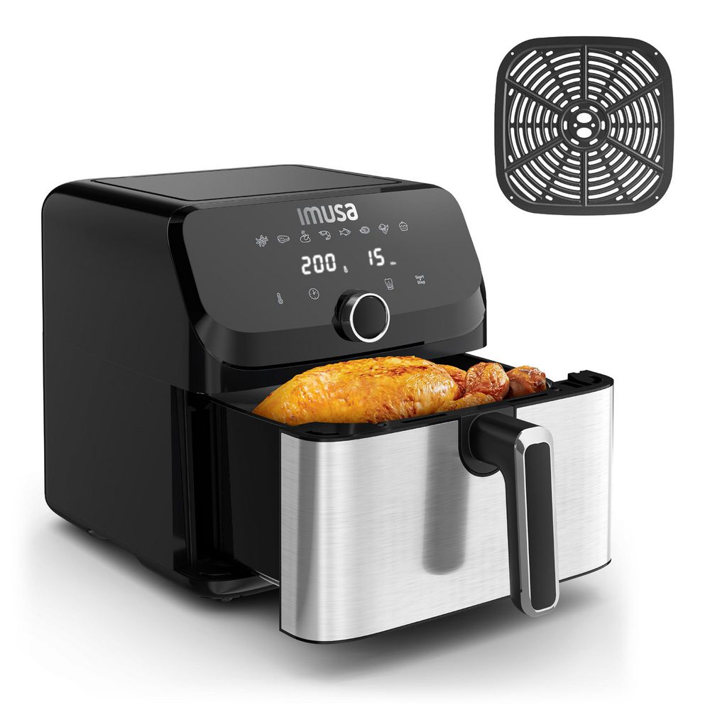 Freidora de aire Easy Fry Mega IMUSA 7.5 Litros Digital Acero Inoxidable EZ855D56 - imagen 1
