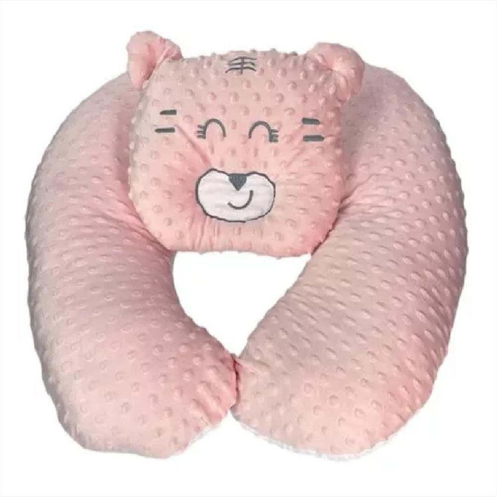Almohada Cojín Materna Lactancia Multiusos Bebe Rosa - imagen 1