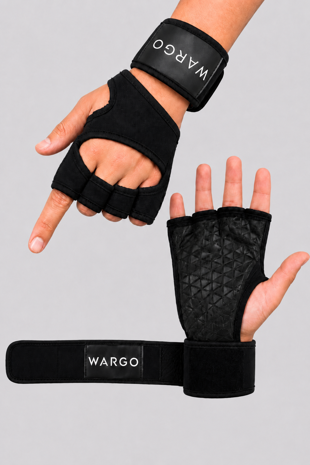 Guantes lifting gym - negro - imagen 1