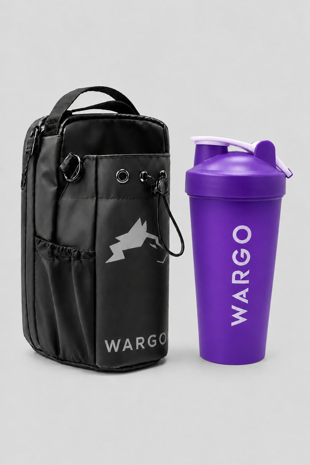 Bolsa magnetica de gym magbag + shaker - purpura - imagen 1
