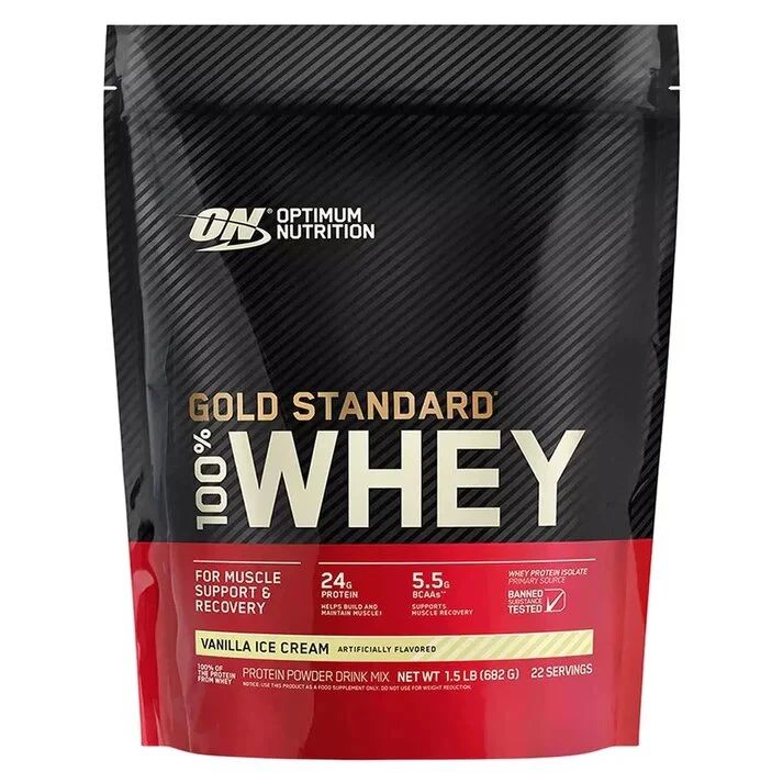 Proteína Gold Standard 100% Whey Optimum Nutrition Vainilla 1Lb - imagen 1