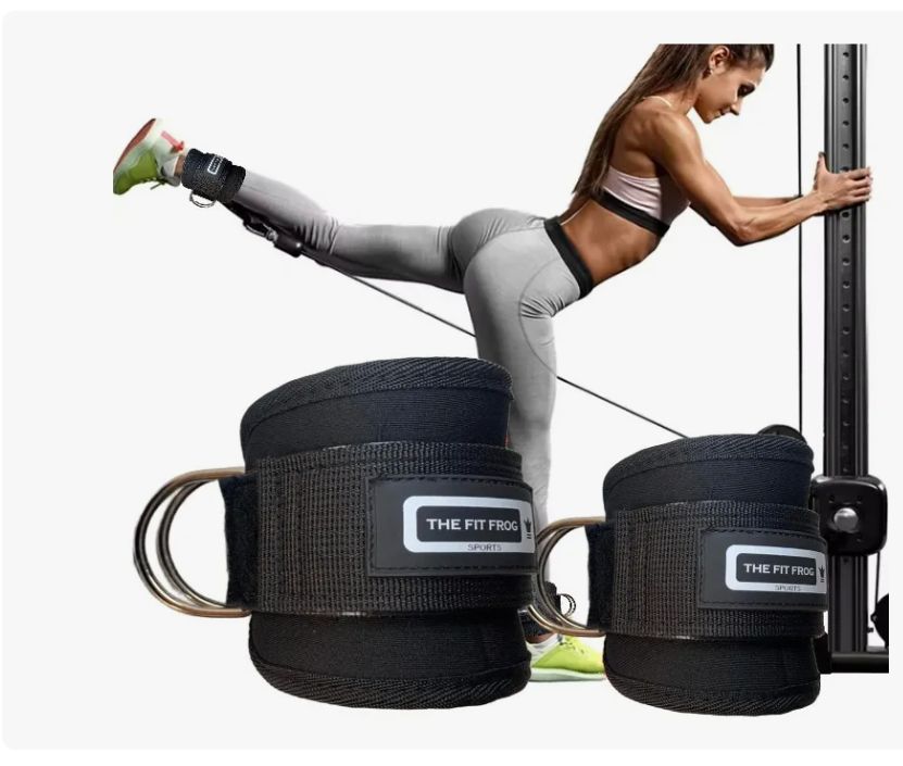 Ankle Straps Tobillera Polea Gym The Fit Frog Sports - imagen 1