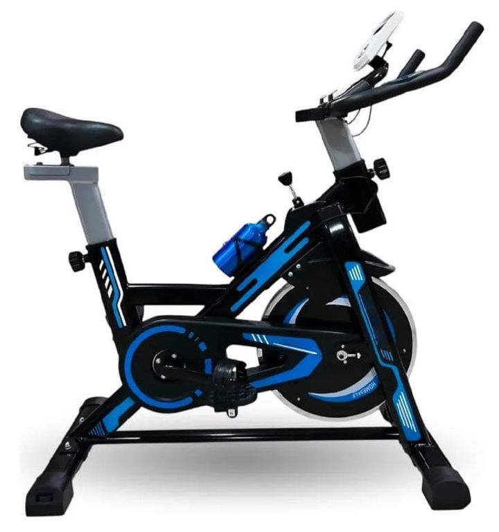 Bicicleta Estática Spinning Gym En Casa Silenciosa Negro Negro - imagen 1