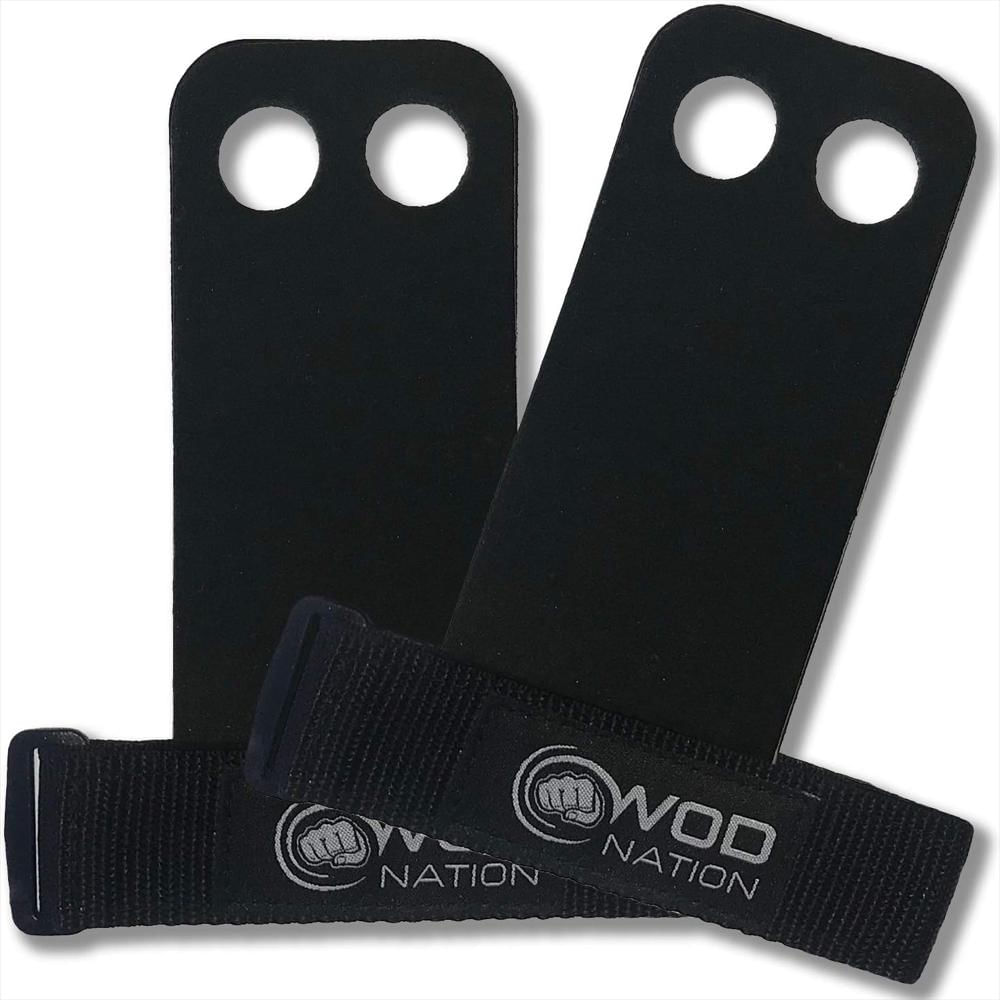 Mancuernas Wod Nation Protección De Manos Cuero De Primera Calidad Para Dominadas Y Levantamiento De Pesas - imagen 1