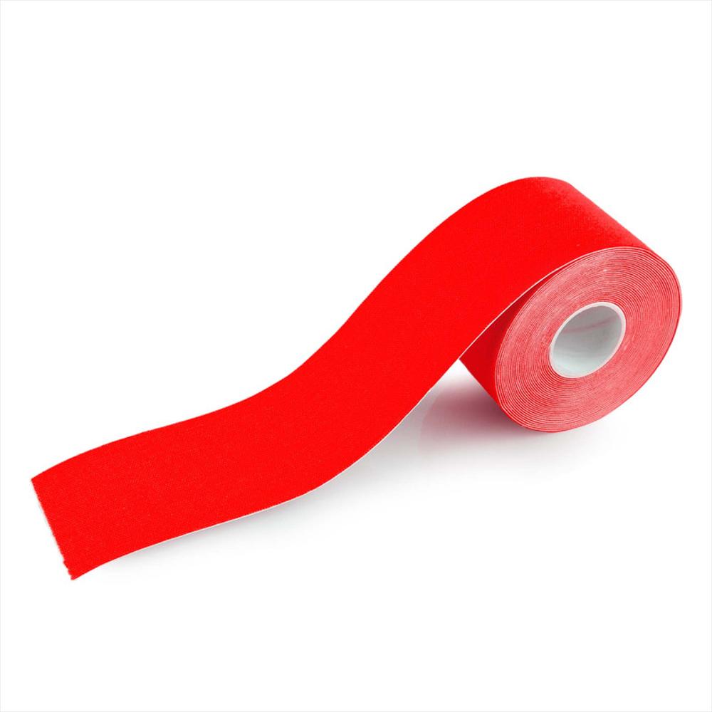 Cinta Kinesiológica 5M, Tape Deportivo Para Alivio Muscular Roja - imagen 1