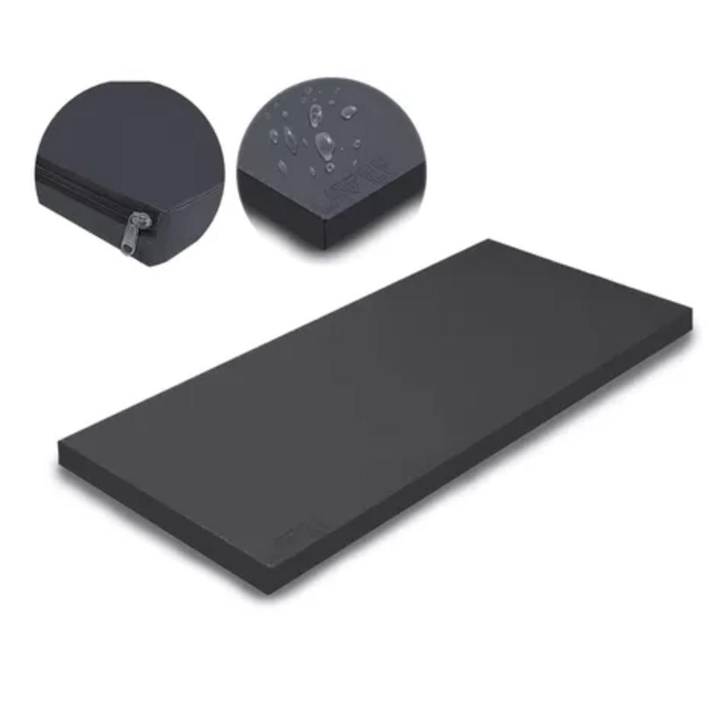 Colchoneta Deportiva Alta Densidad Antifluido Fitness Yoga Pilates Color Negro - imagen 1