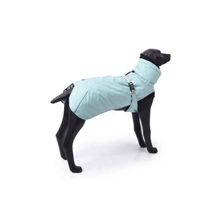 Chaqueta Impermeable Para Perro Con Forro Térmico Color Azul Talla L ...