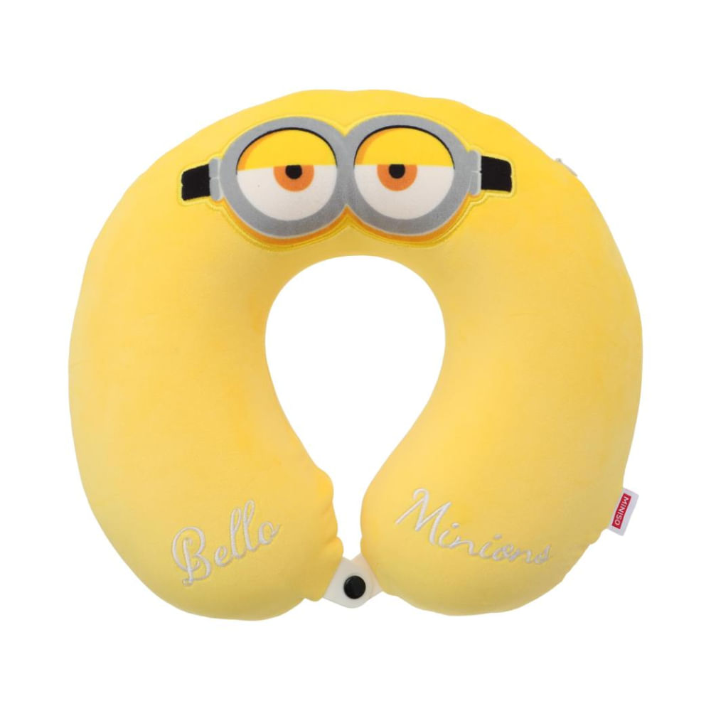 Almohada de Viaje para el Cuello Serie Minions And Monsters Amarilla - imagen 1