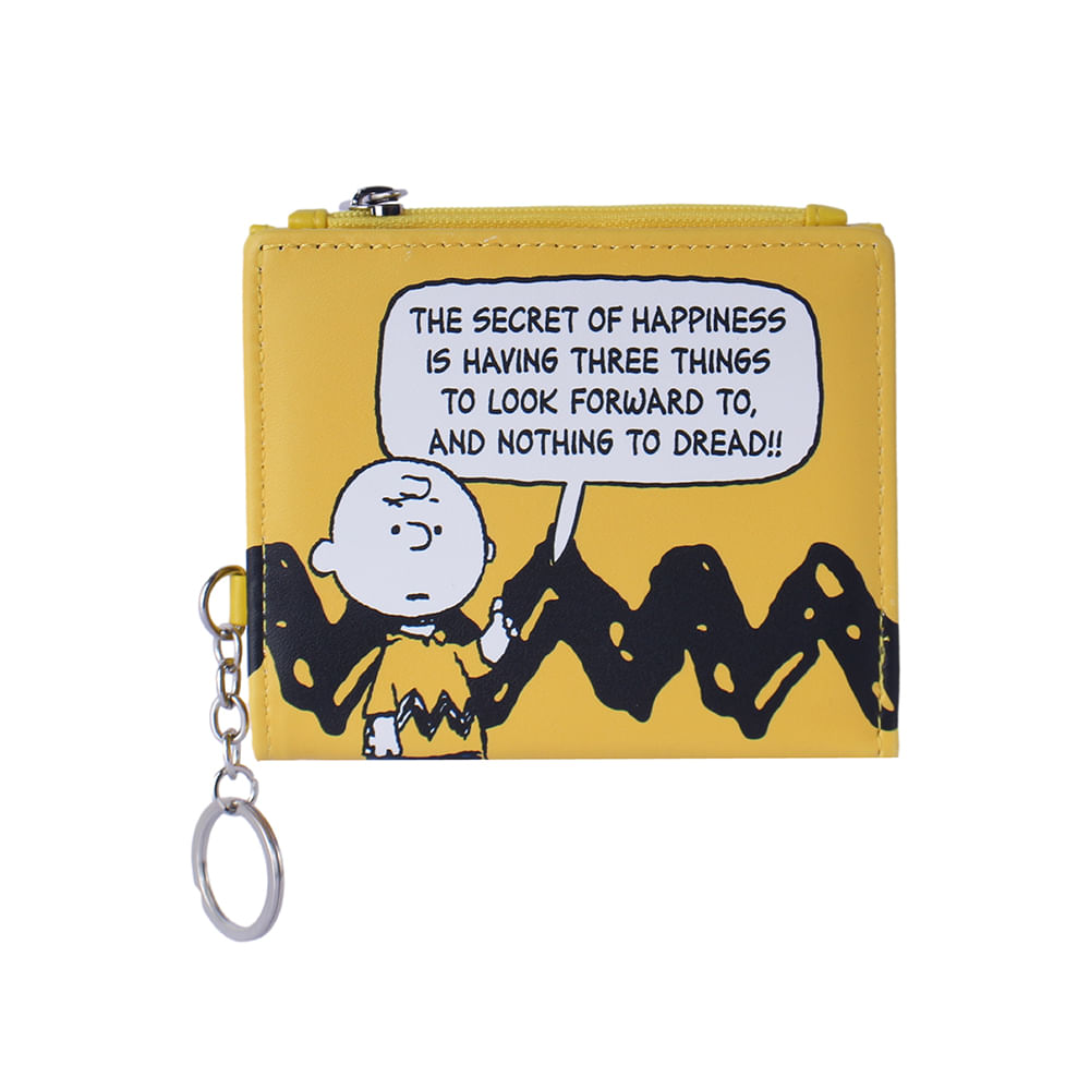 Billetera Charlie Brown Serie Snoopy Colorful Life Amarillo - imagen 1