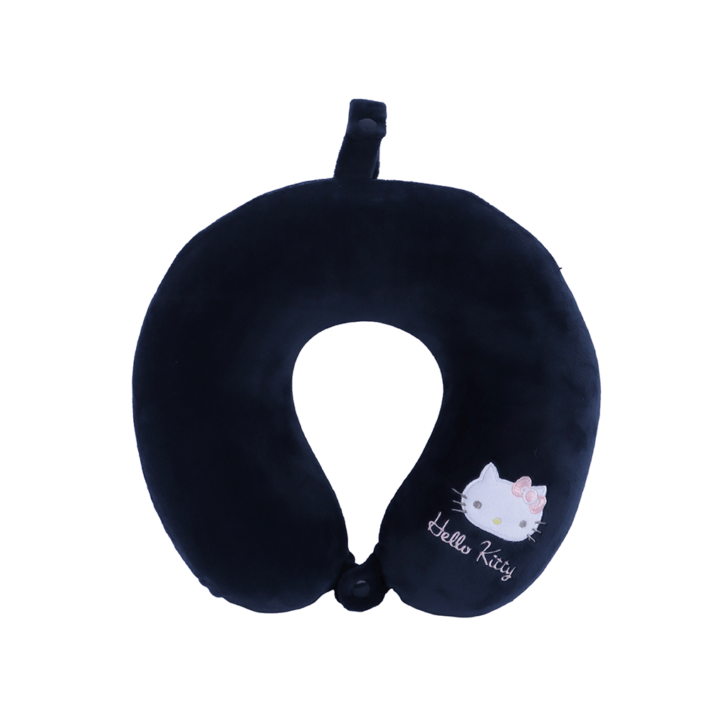 Almohada de Viaje en Forma de U de Espuma Viscoelastica Hello Kitty Azul - imagen 1