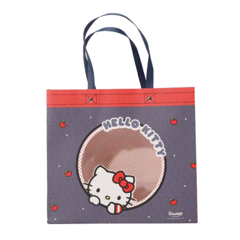 Bolsa de Regalo Grande con Ventana Redonda Hello Kitty Serie Sanrio Azul - imagen 1