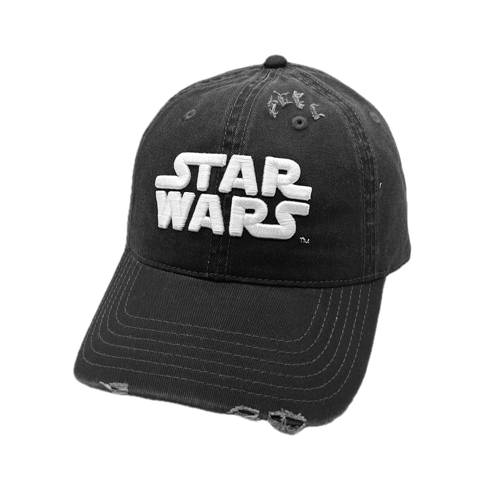 Gorra de Beisbol Desgastada y Rasgada Serie Star Wars Disney Negra - imagen 1