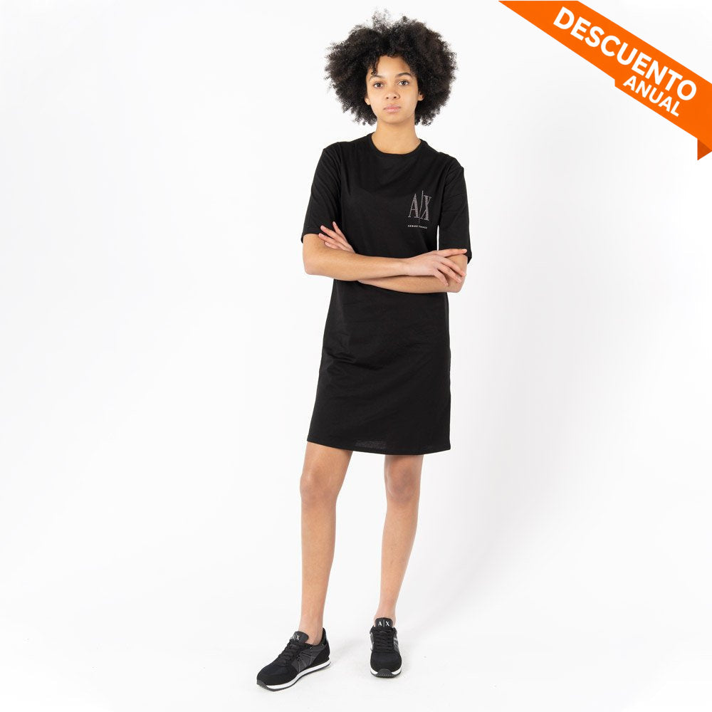 Dress Women Black Armani Exchange - imagen 1