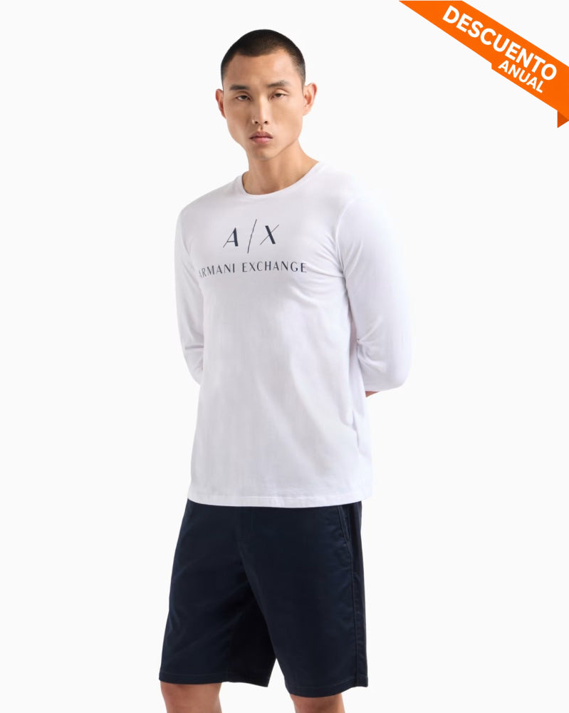 Long-Shirt Men White Armani Exchange - imagen 1