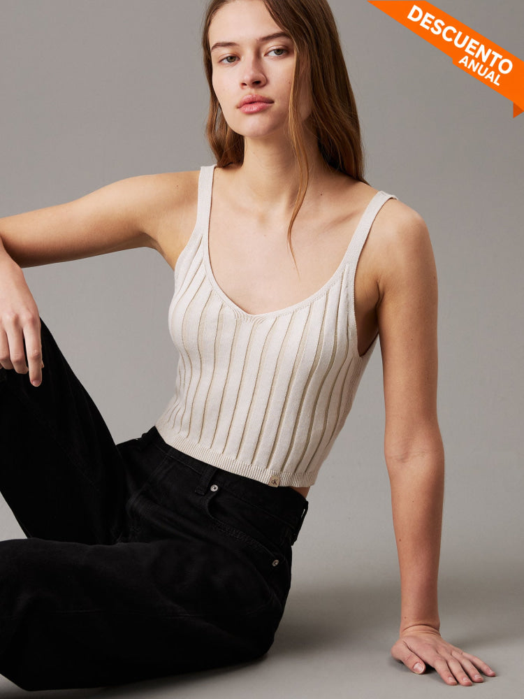 Top Calvin Klein Women Ivory - imagen 1