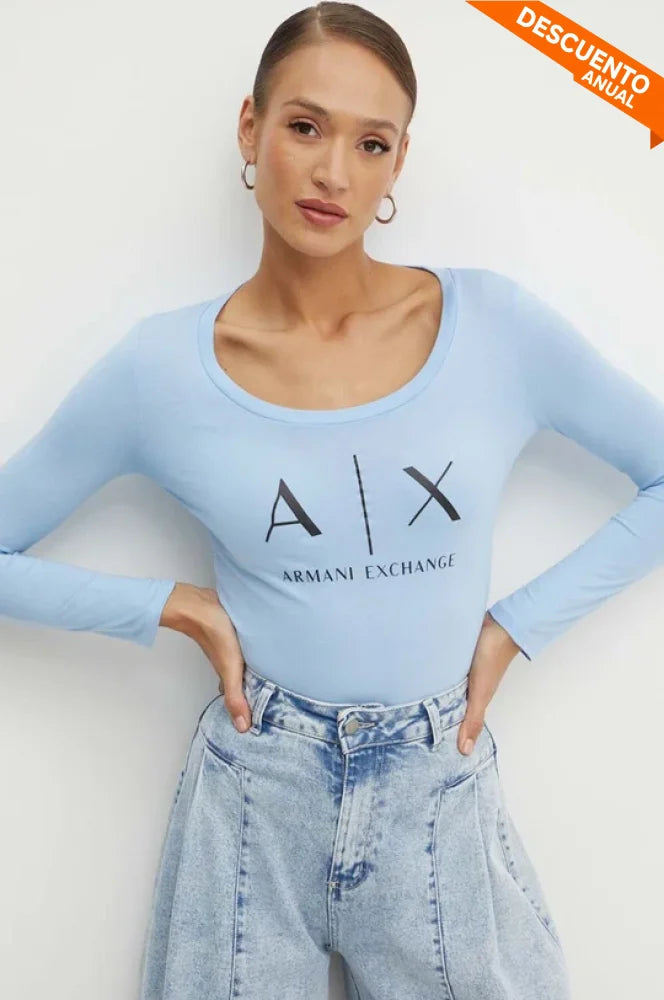 T-Shirt Women Blue Armani Exchange - imagen 1