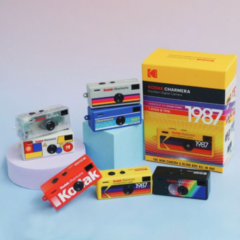 Retro Kodak Charmera Keychain Digital Blind Box Whole, Mini Camara - imagen 1