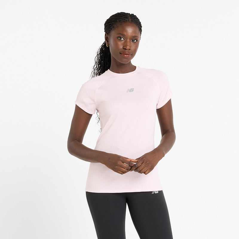New Balance Women's Jacquard Slim T-Shirt - imagen 1
