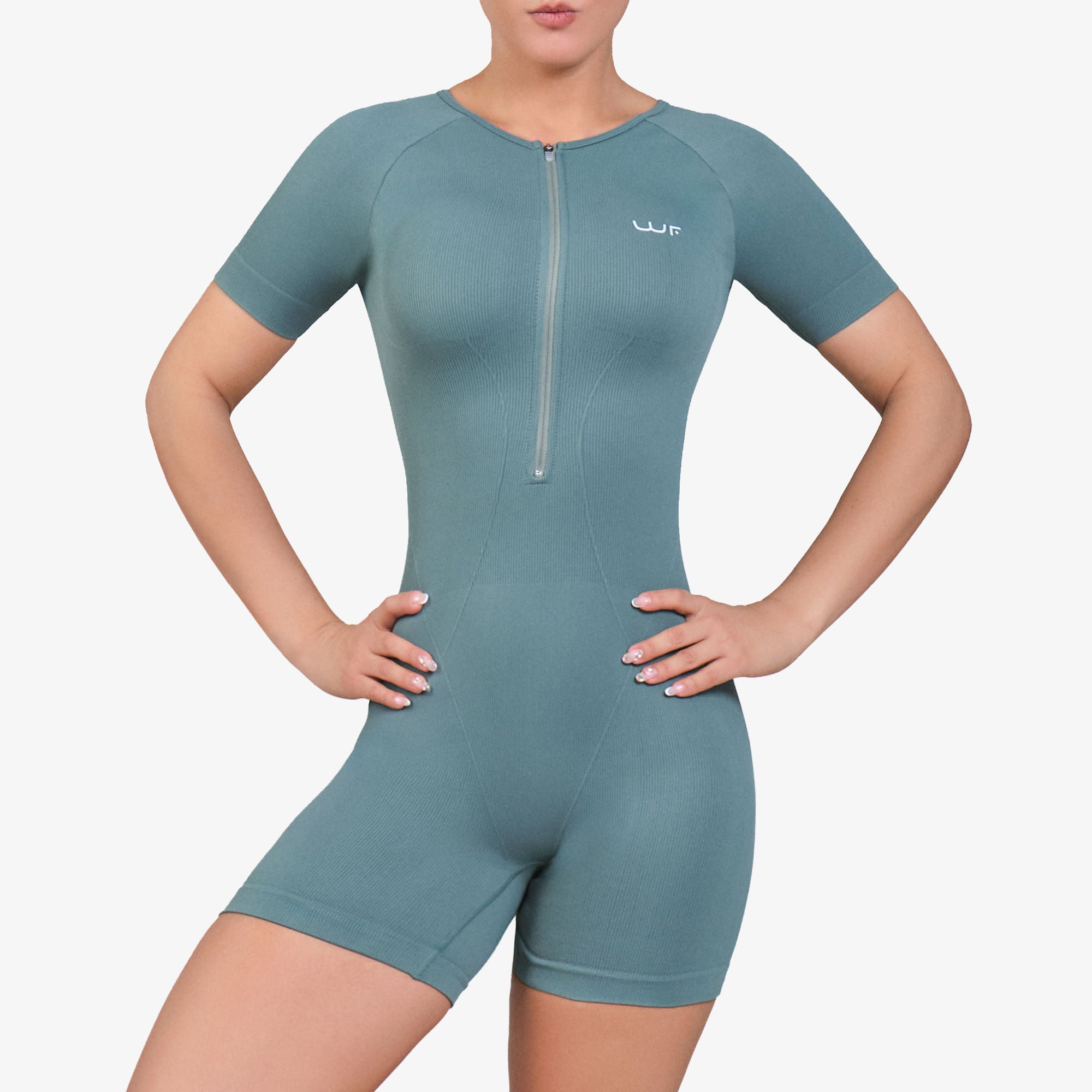 Enterizo Corto Wonder Feel Mujer Excee Verde - imagen 1