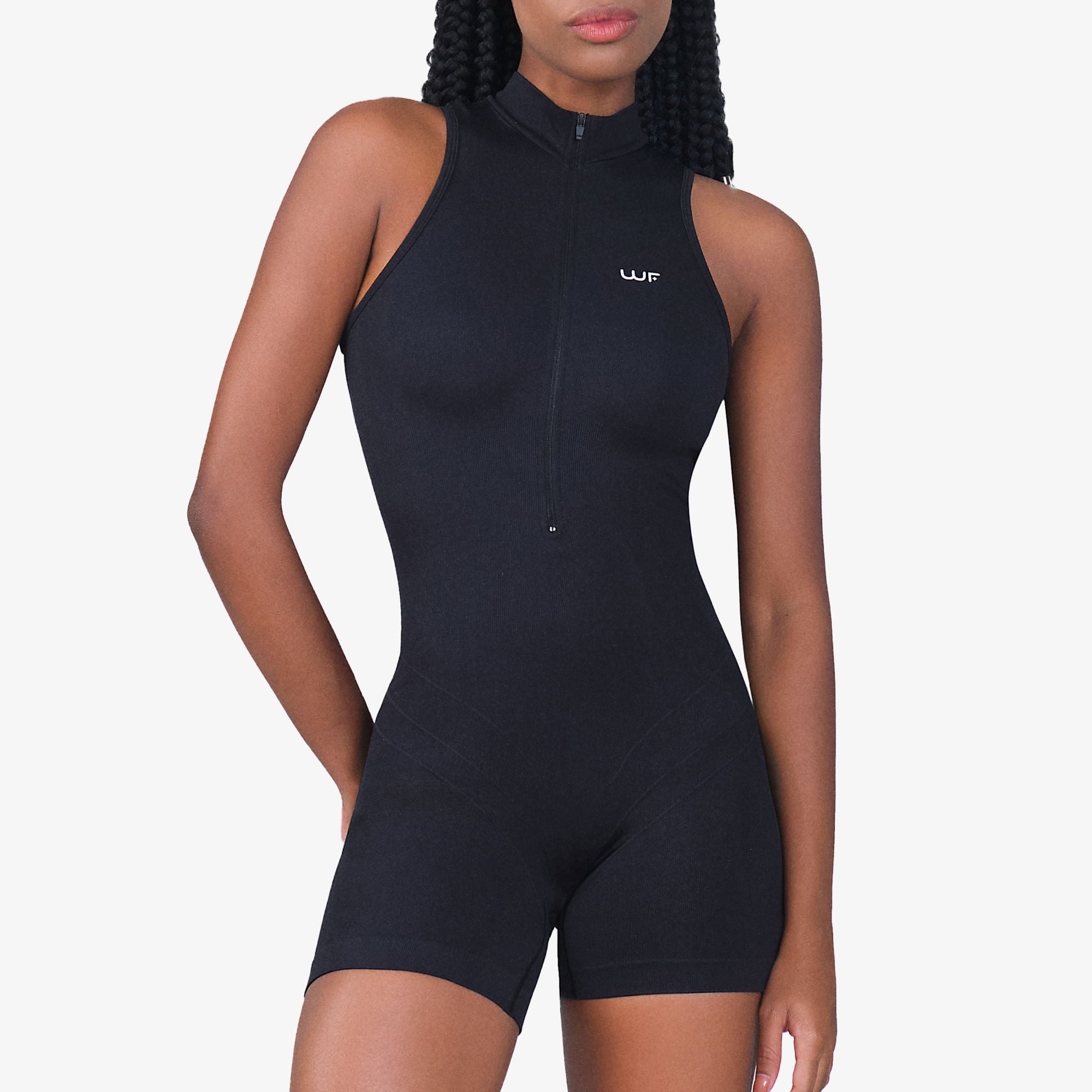 Enterizo Corto Wonder Feel Mujer Luxy Negro - imagen 1