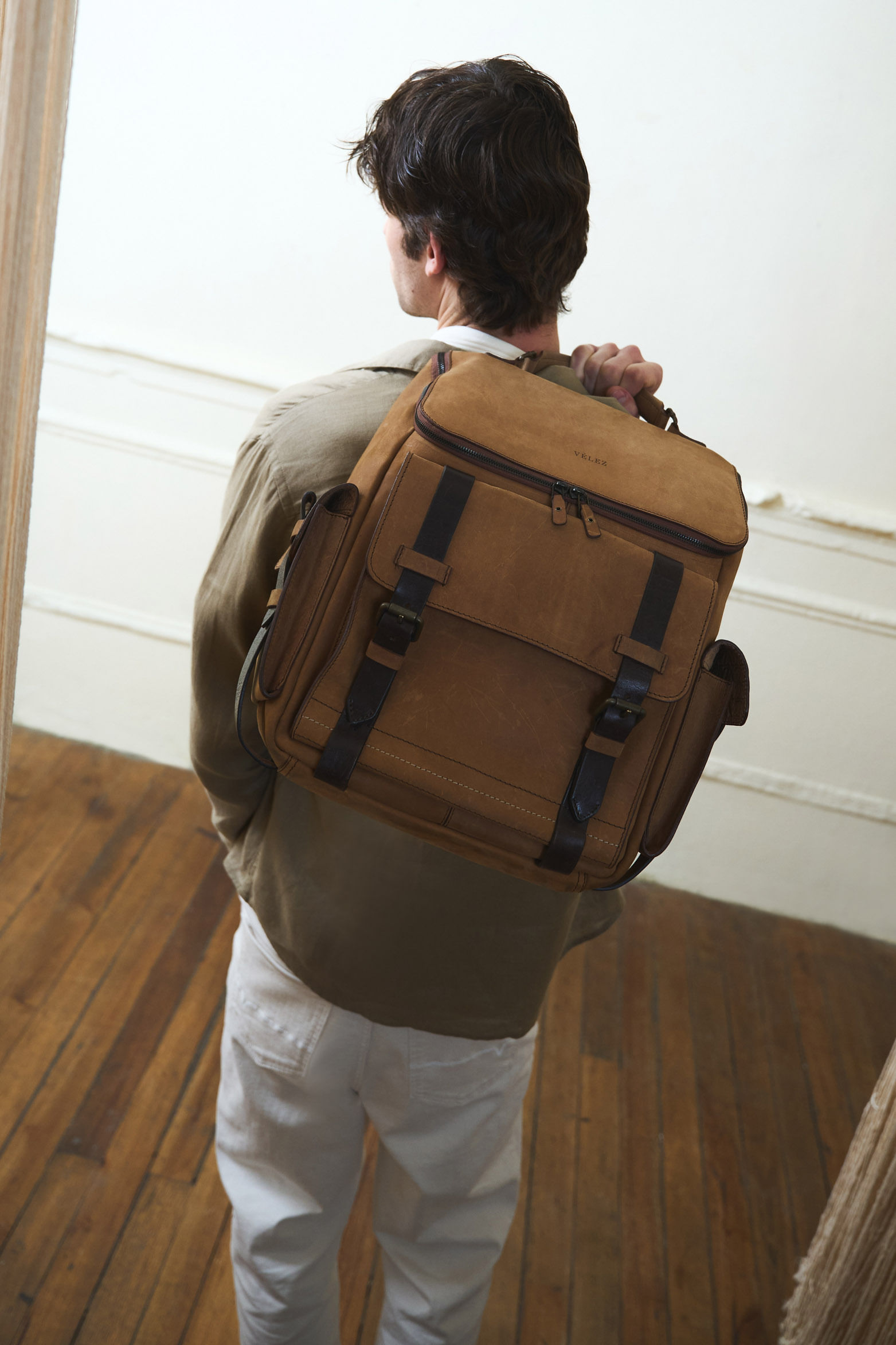 Morral archaeology de cuero para hombre vintage - imagen 1