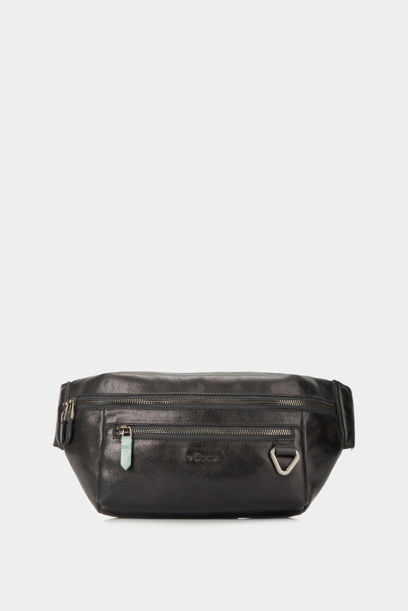 Riñonera tivoli de cuero para hombre reata en nylon Negro - imagen 1
