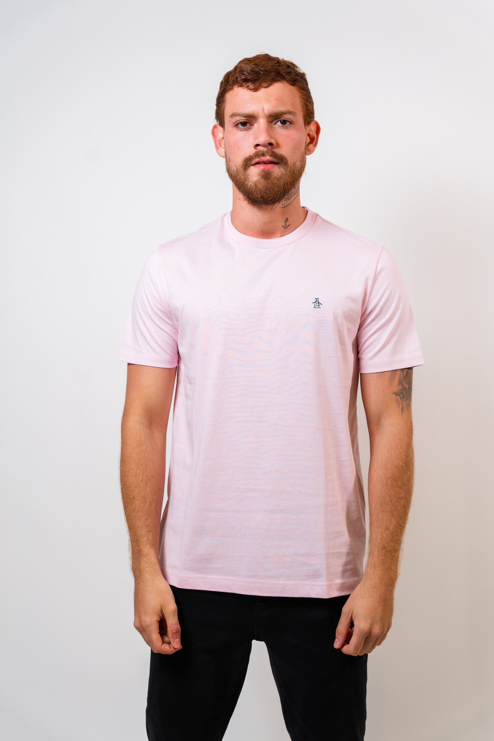 Camiseta Rosado Básica Hombre Penguin - imagen 1