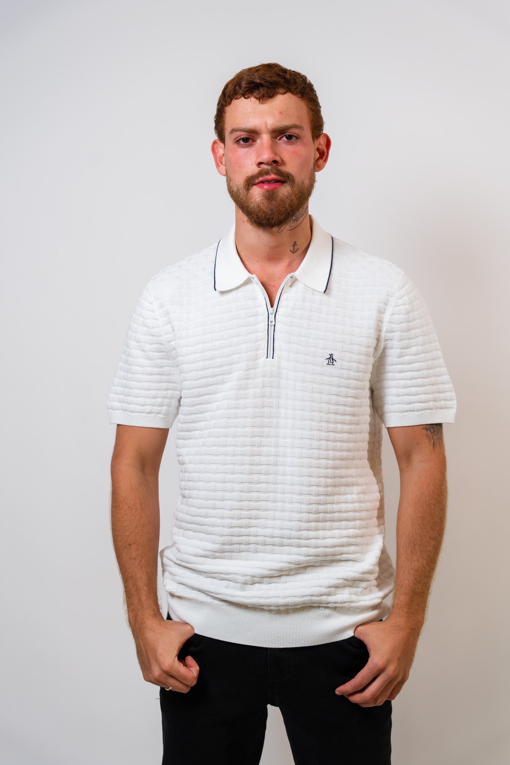 Polo Blanco Hombre Penguin - imagen 1