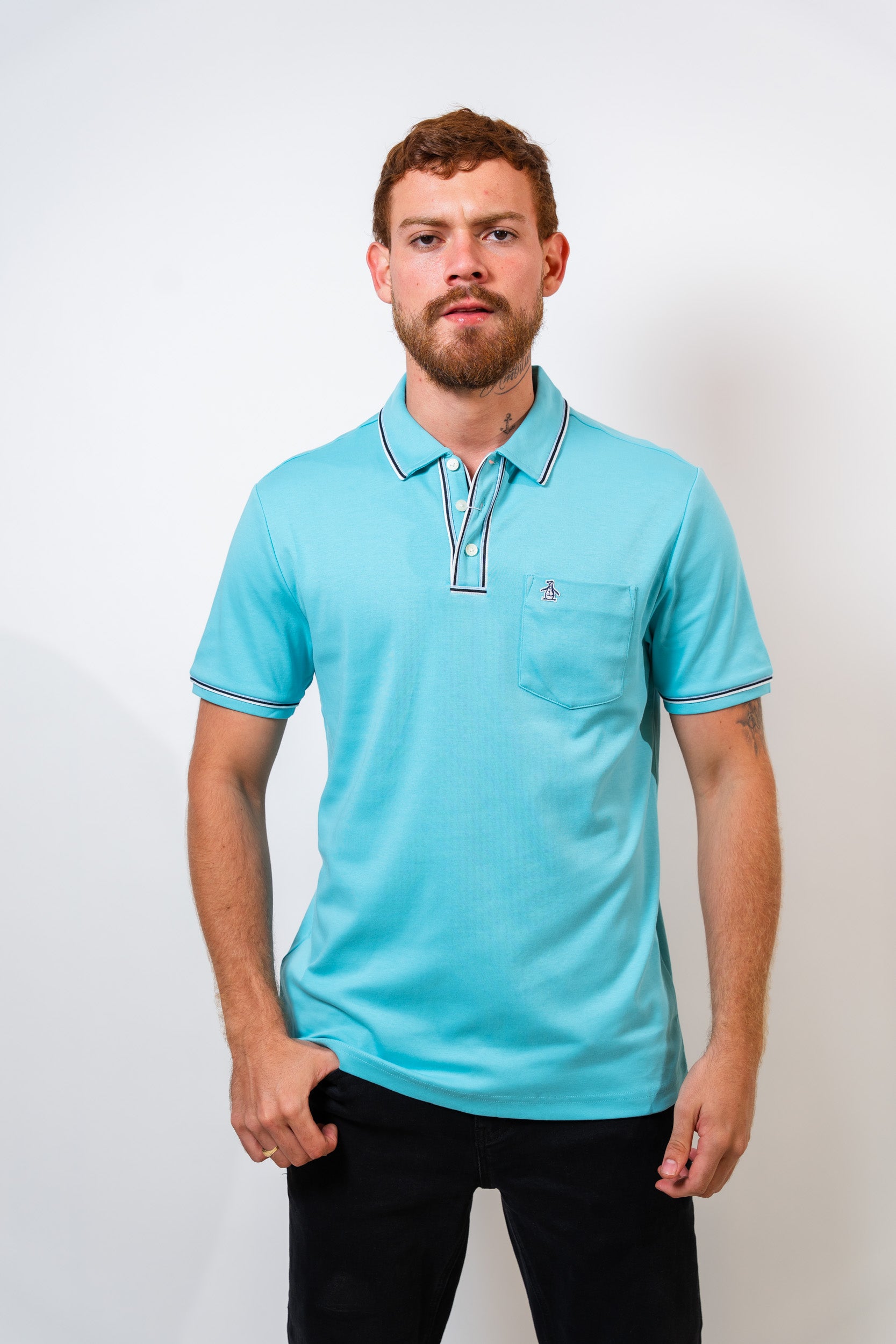Polo Aguamarina Hombre Penguin - imagen 1