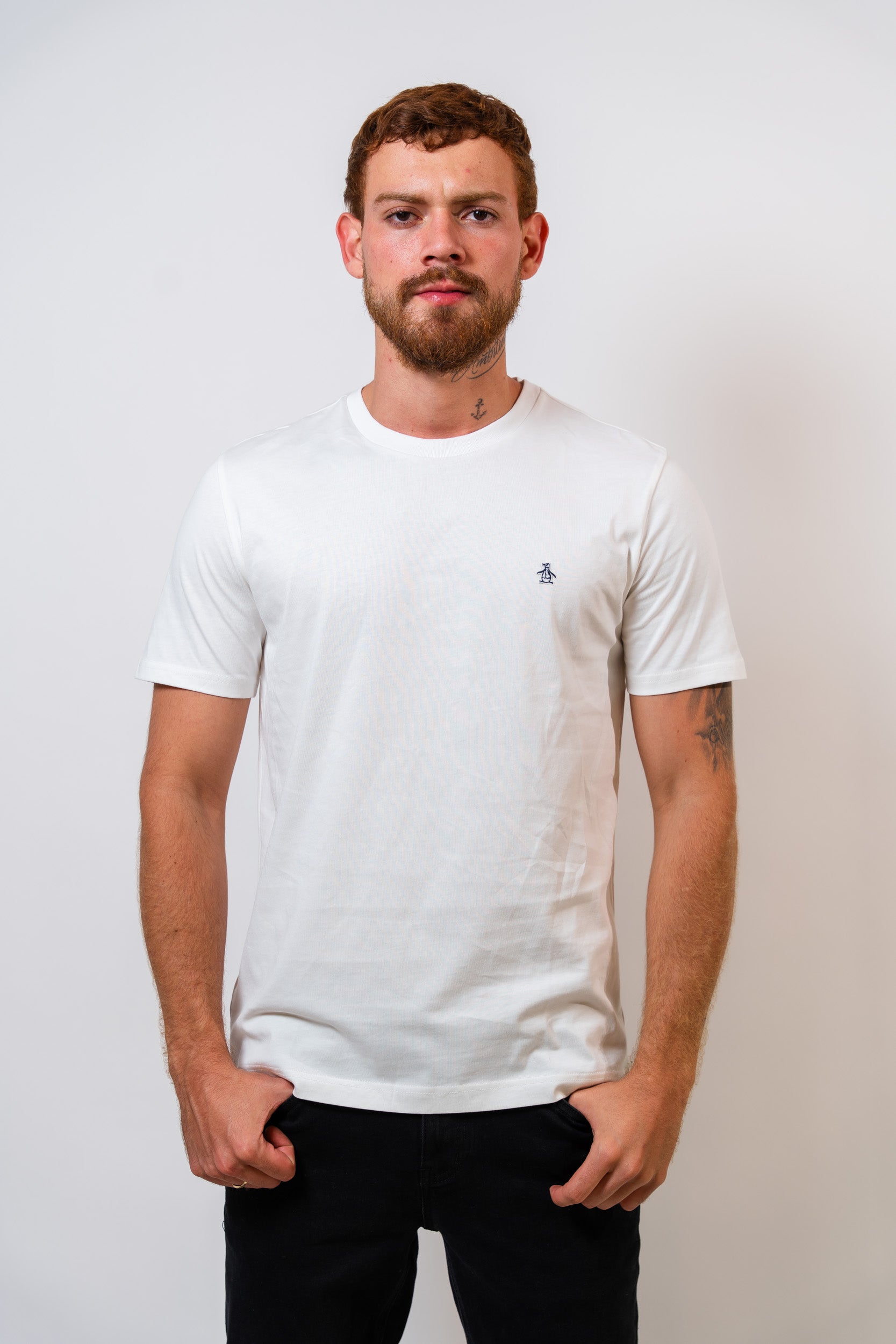Camiseta Blanca Básica Hombre Penguin - imagen 1