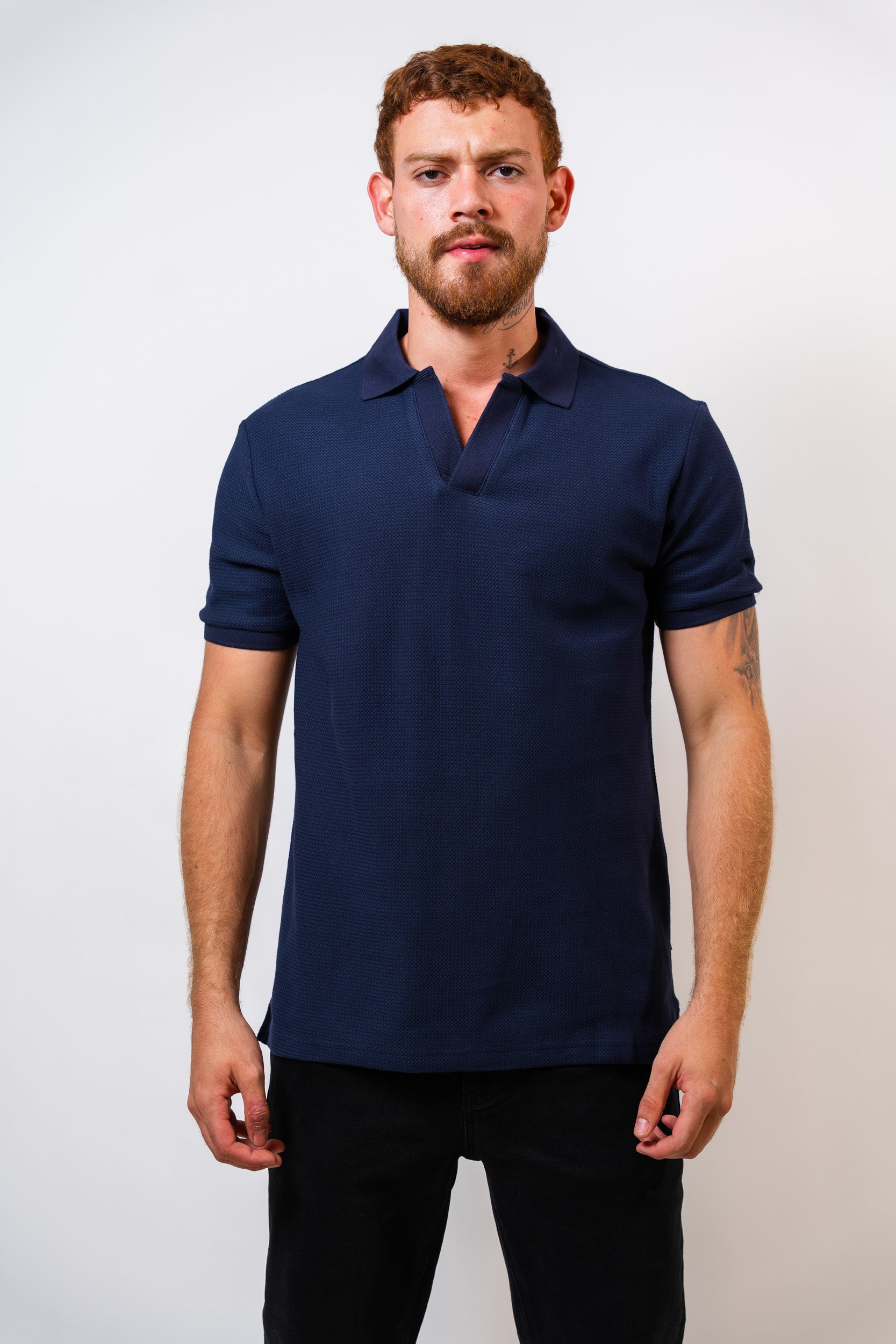 Polo Azul Hombre Carven - imagen 1