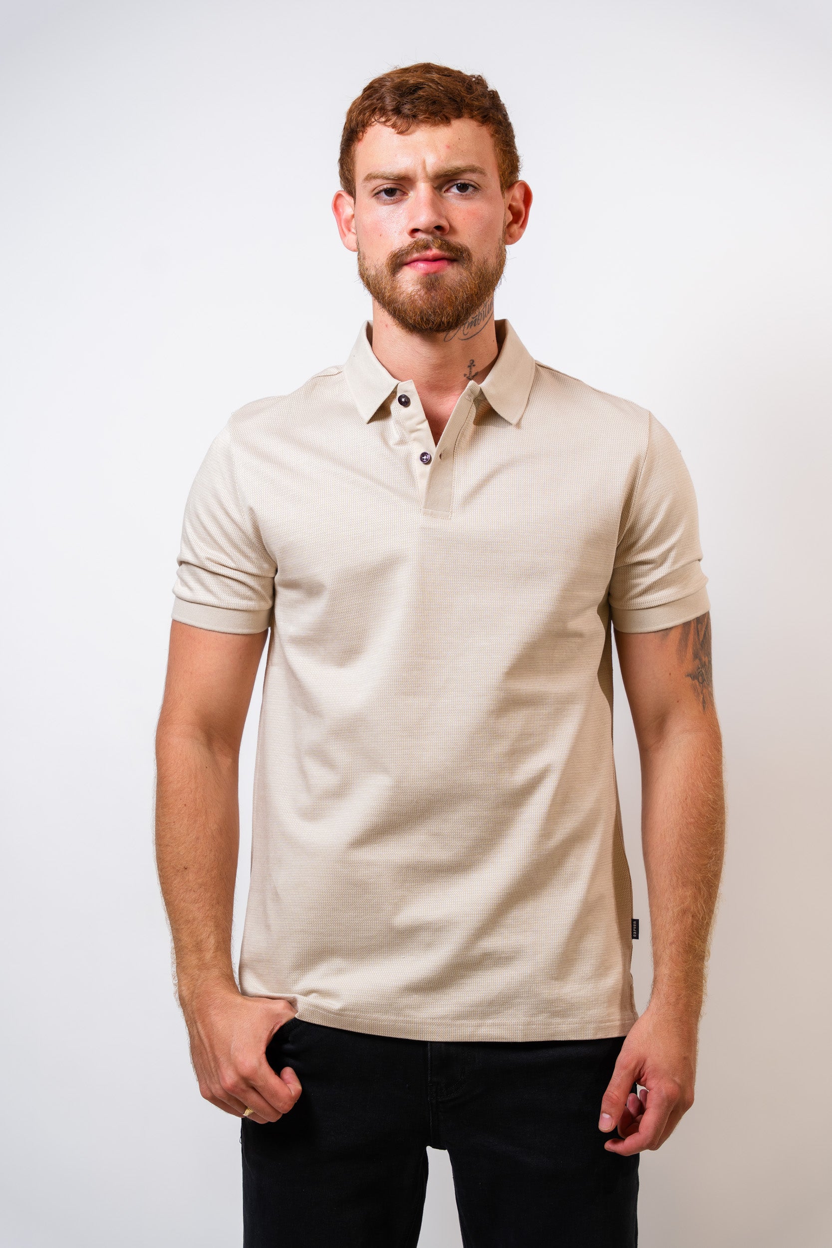 Polo Beige Hombre Carven - imagen 1