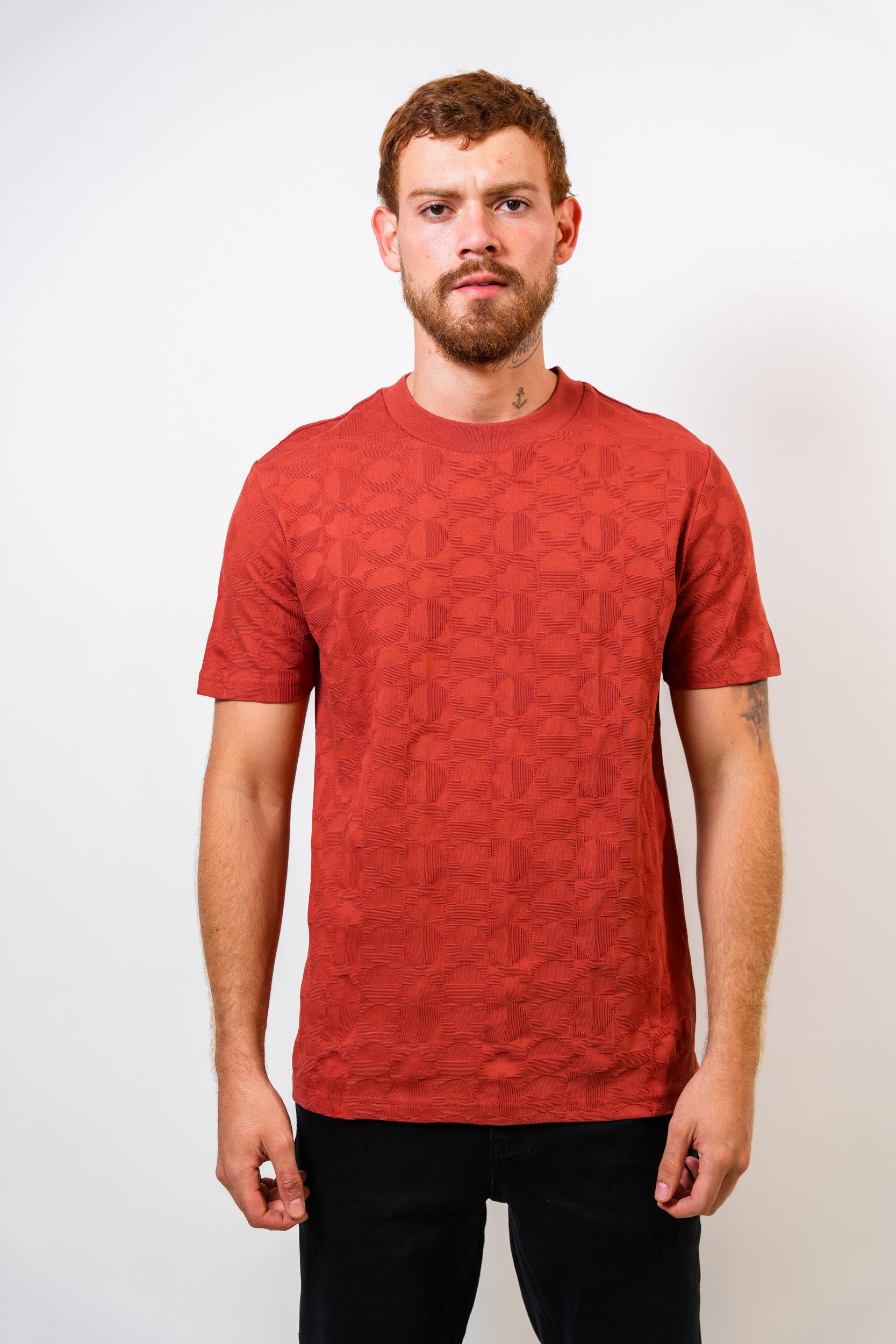Camiseta Básica Ladrillo Hombre Carven - imagen 1