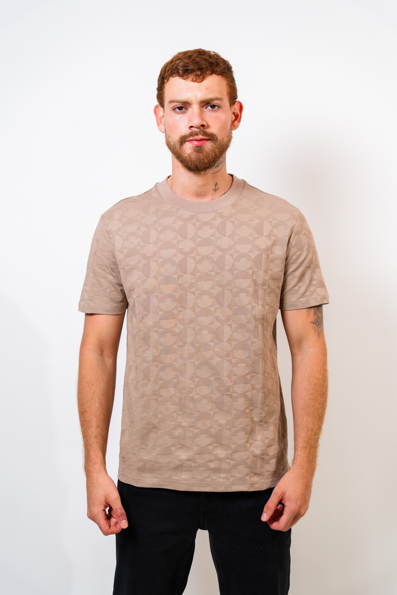 Camiseta Básica Café Hombre Carven - imagen 1