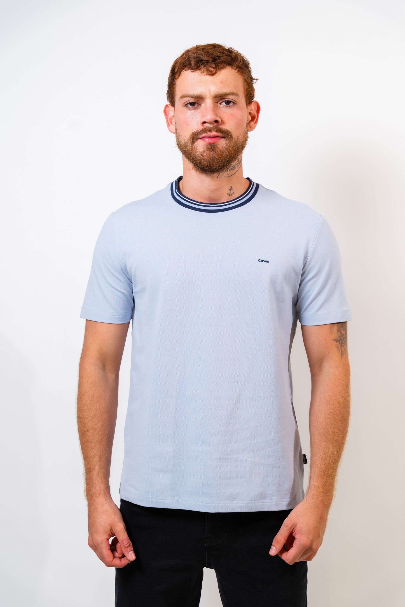 Camiseta Básica Lavanda Hombre Carven - imagen 1