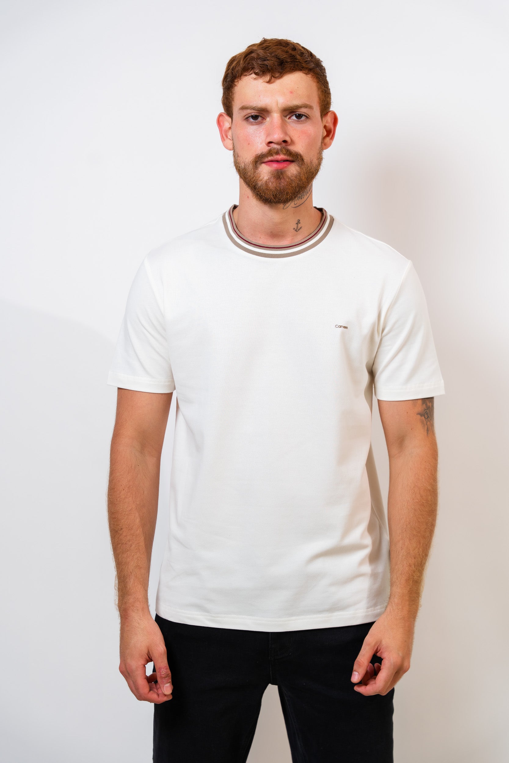 Camiseta Básica Beige Hombre Carven - imagen 1