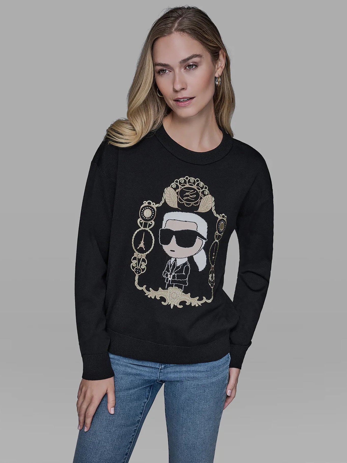 Buzo Negro Mujer Karl Lagerfeld - imagen 1
