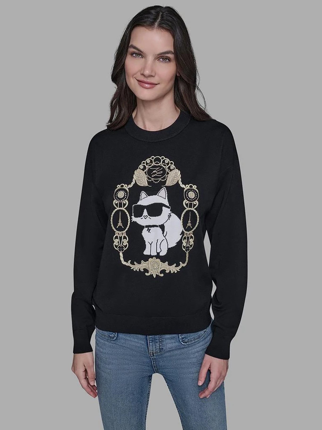 Buzo Negro Mujer Karl Lagerfeld - imagen 1