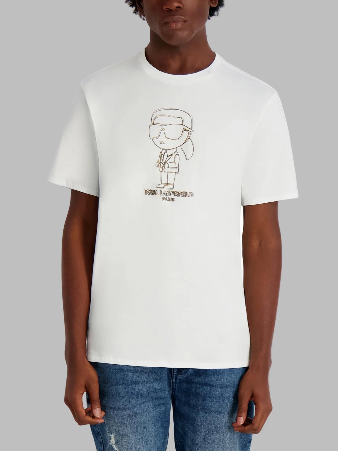 Camiseta Blanca Hombre Karl Lagerfeld - imagen 1
