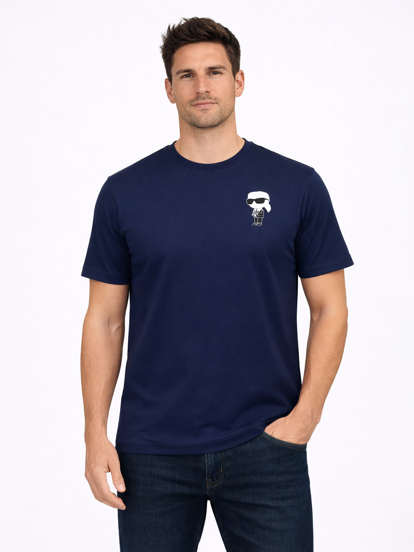 Camiseta Azul Hombre Karl Lagerfeld - imagen 1